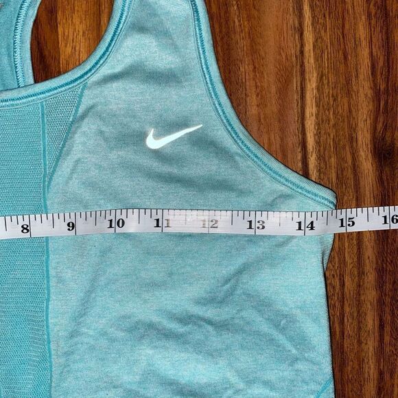 Nike Light Blue Form Fitting Dri-Fit Active Tank Womens Size Small - Picture 3 of 8
